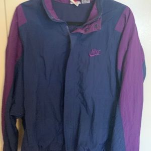 Vintage purple & navy Nike jacket